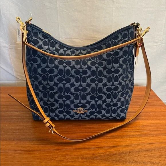 COACH Laurel Large shoulder bag in Signature Denim - Picture 2 of 6